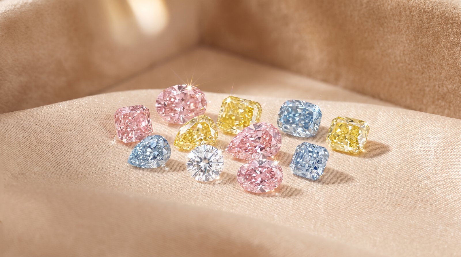 Fancy Color Diamanten in Pink, Gelb und Blau – Juwelier Schröder Fulda