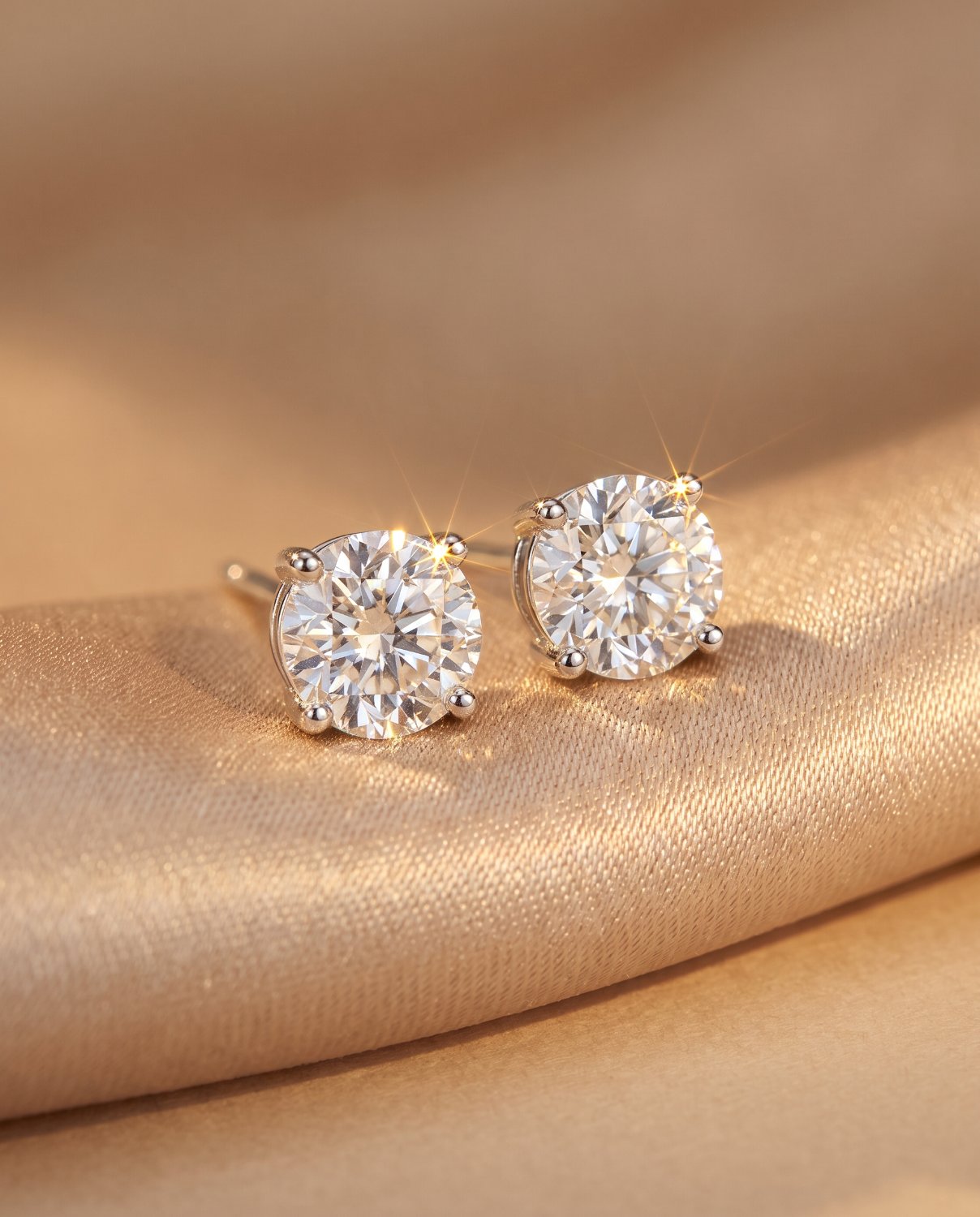 Diamant-Ohrstecker auf Seide – Juwelier Schröder Fulda