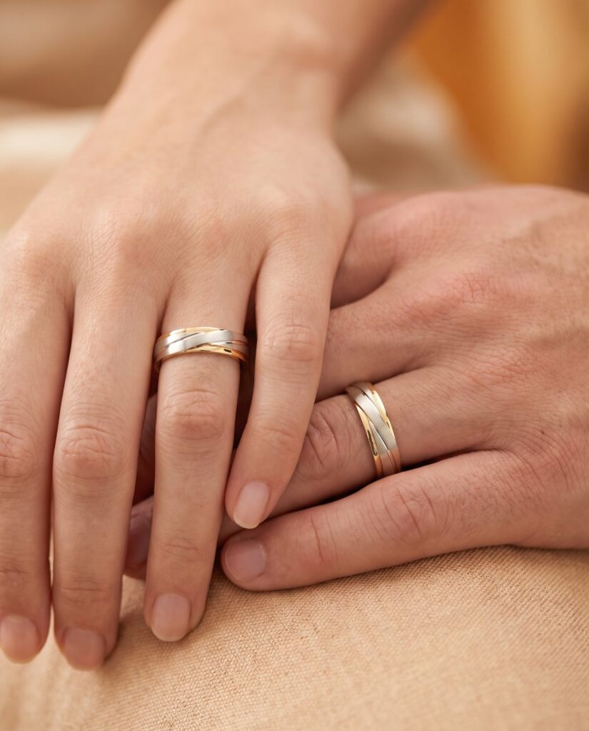 Bicolor-Trauringe in Weiß- und Gelbgold – Juwelier Schröder Fulda