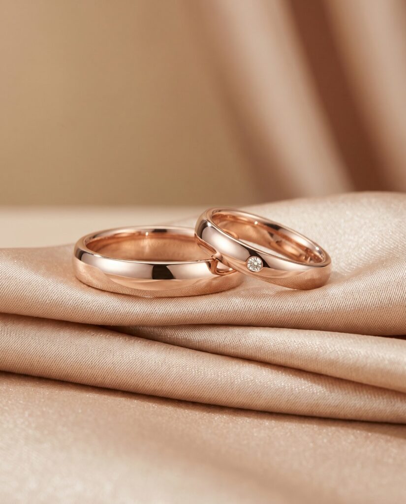 Trauringe-Paar in Roségold – Juwelier Schröder Fulda